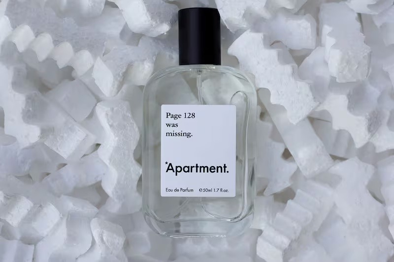 *Apartment Page 128 Was Missing perfume bottle on white packing material