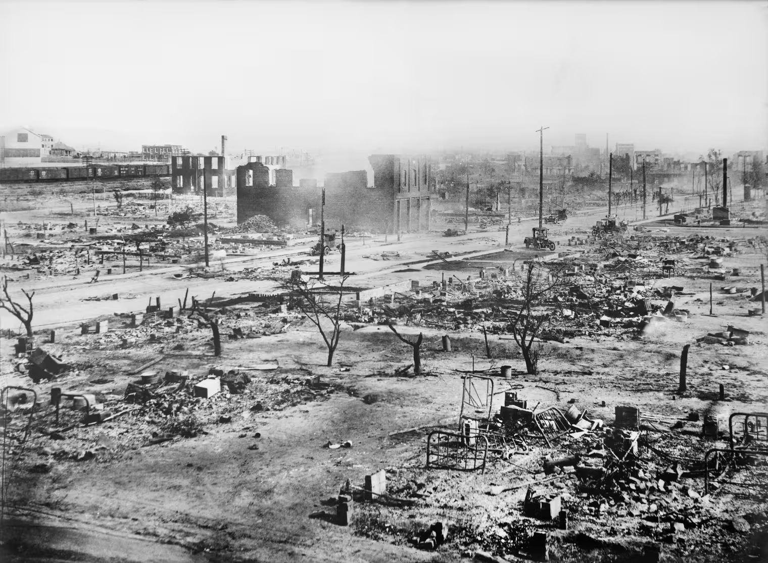 The Greenwood district after the June 1, 1921 massacre
