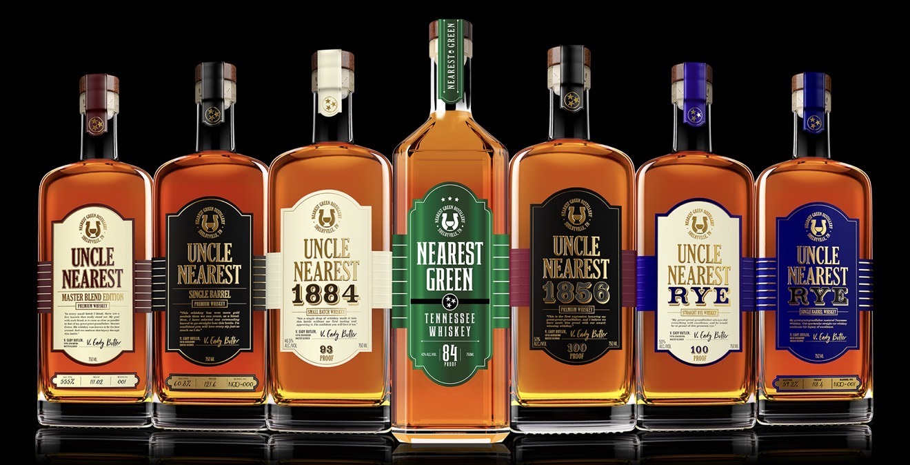 The Uncle Nearest Premium Whiskey lineup