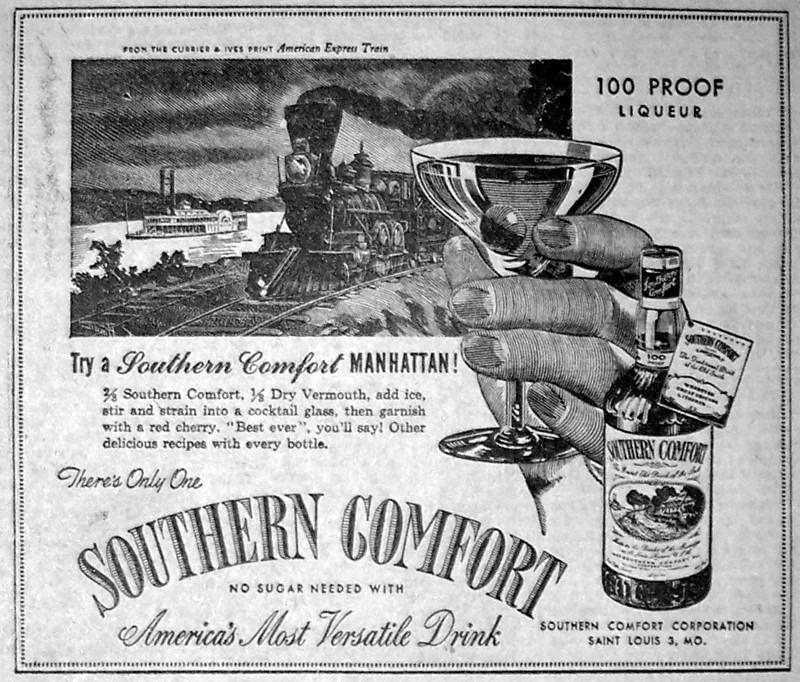 Vintage Southern Comfort advertisement