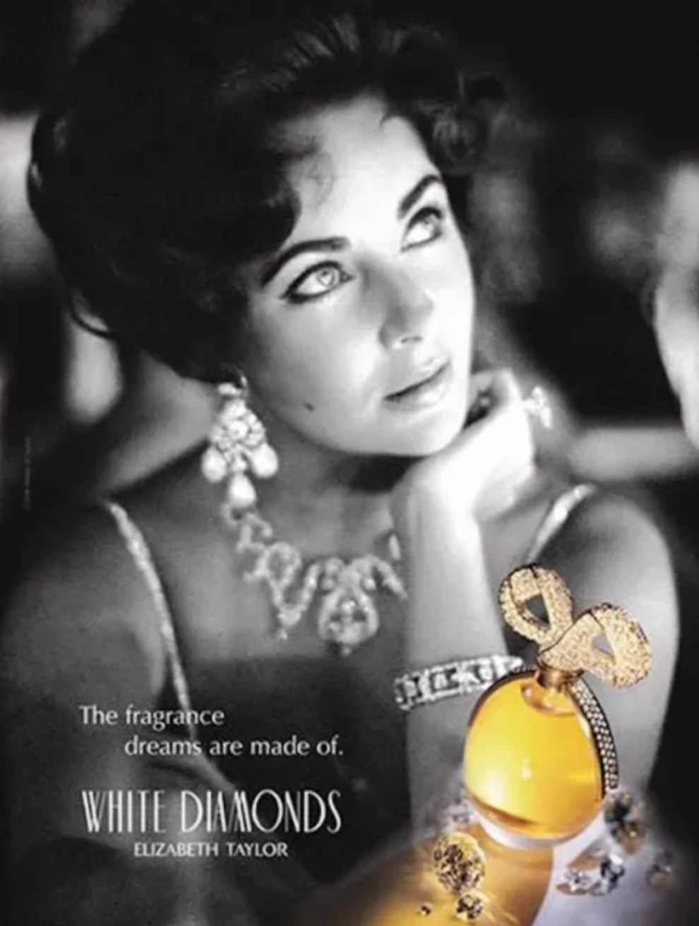 White Diamonds by Elizabeth Taylor advertisement