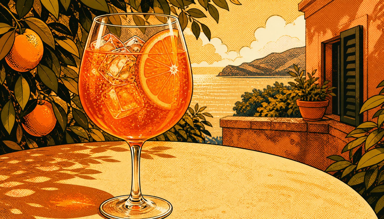 An illustration of five summer cocktails and their fragrance pairings